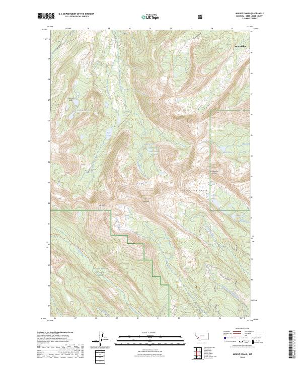 USGS Topographic Map – Mount Evans