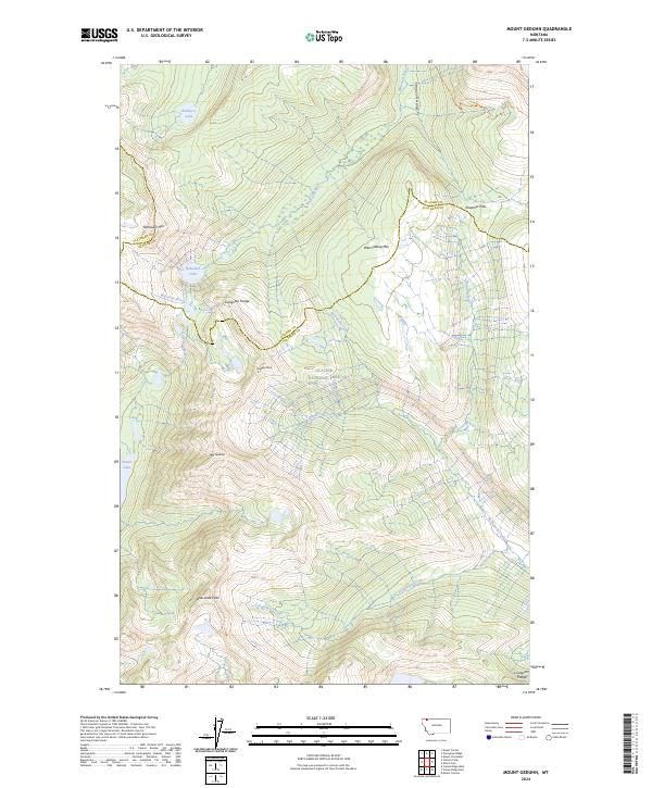 USGS Topographic Map – Mount Geduhn