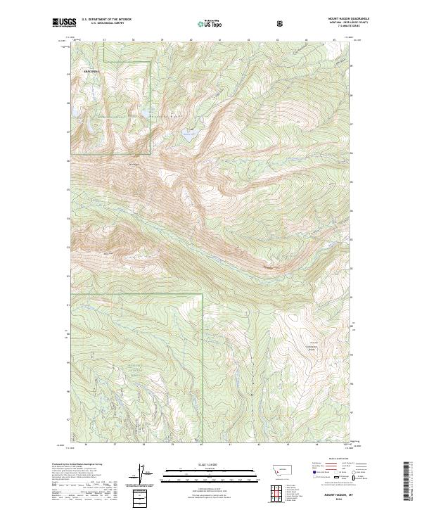 USGS Topographic Map – Mount Haggin