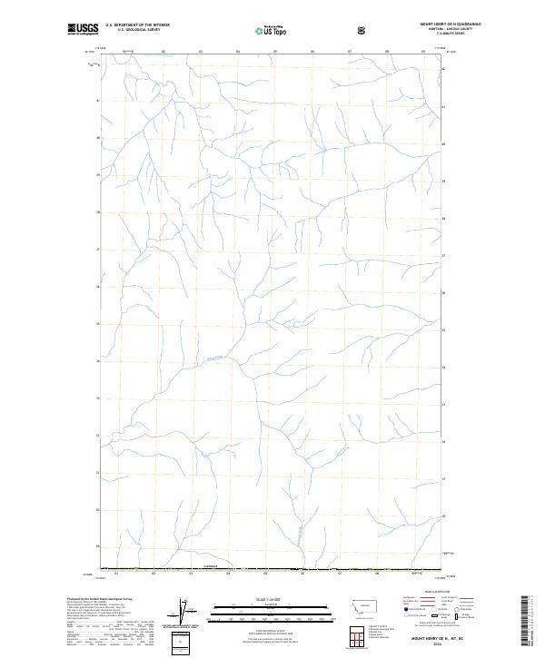 2024 Map of Mount Henry OE N, 2024 Print