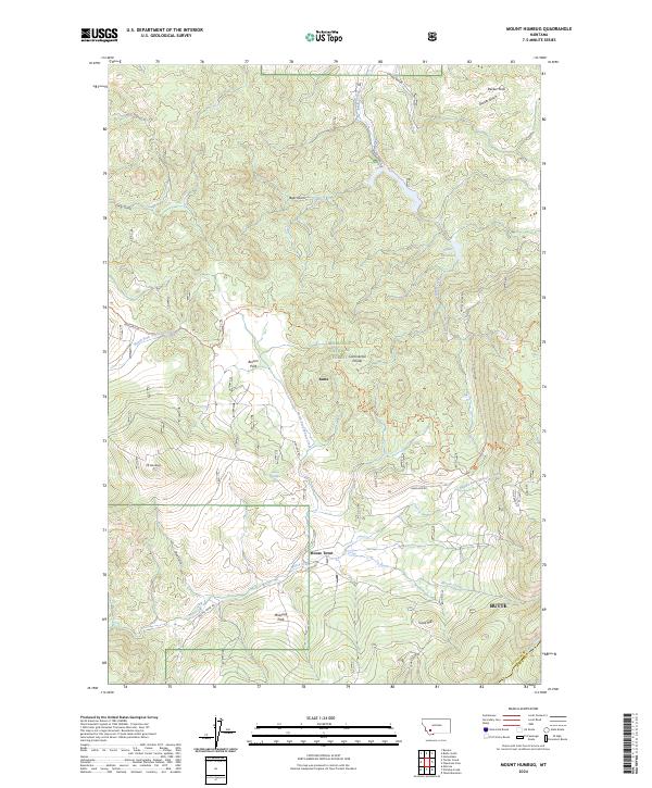 USGS Topographic Map – Mount Humbug
