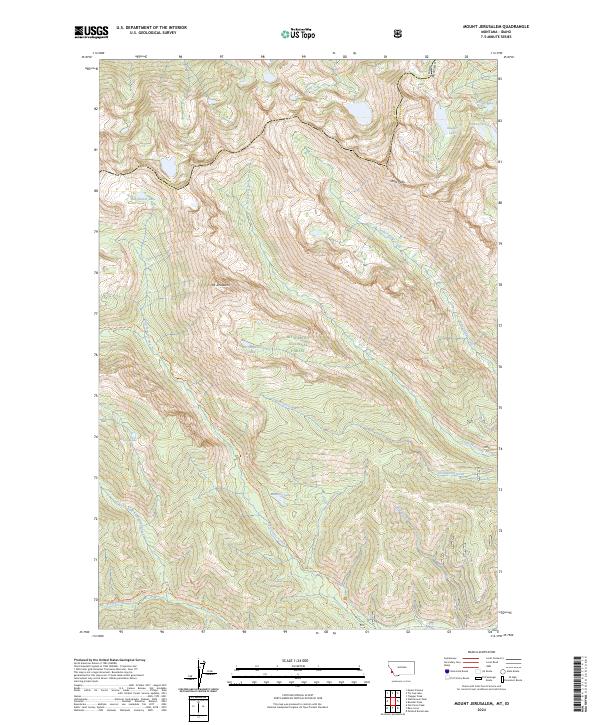 USGS Topographic Map – Mount Jerusalem
