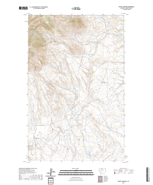 USGS Topographic Map – Mount Lebanon