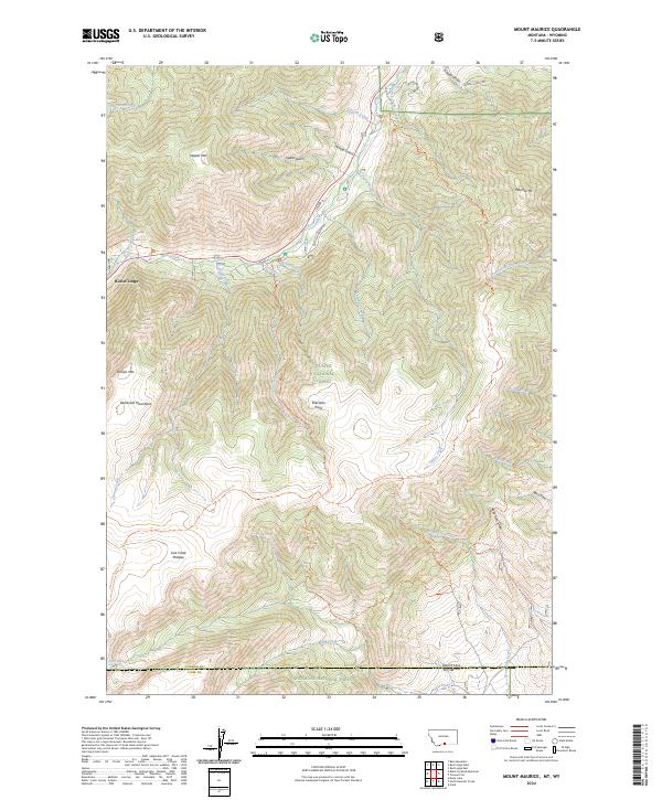 USGS Topographic Map – Mount Maurice