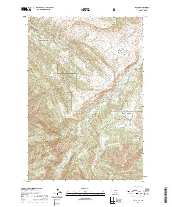 USGS Topographic Map – Mount Rae