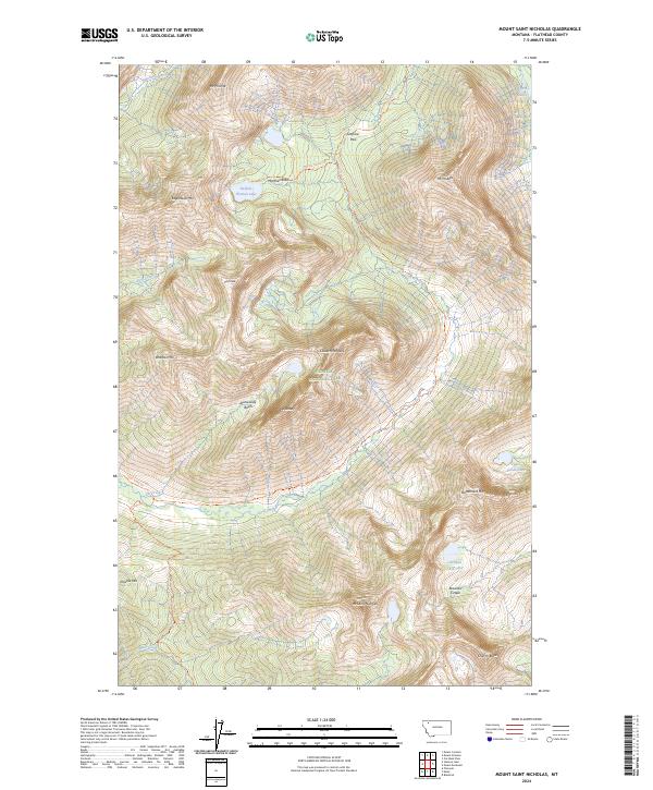 USGS Topographic Map – Mount Saint Nicholas