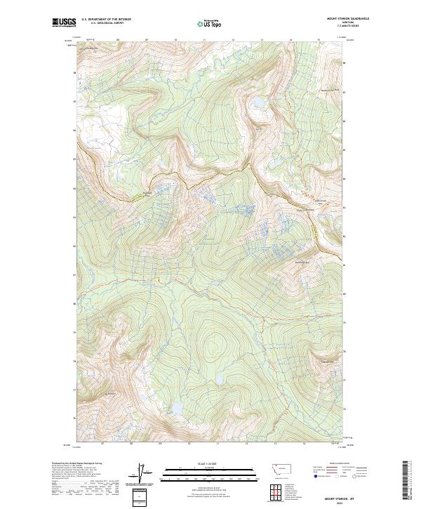 USGS Topographic Map – Mount Stimson