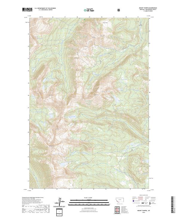 USGS Topographic Map – Mount Tahepia