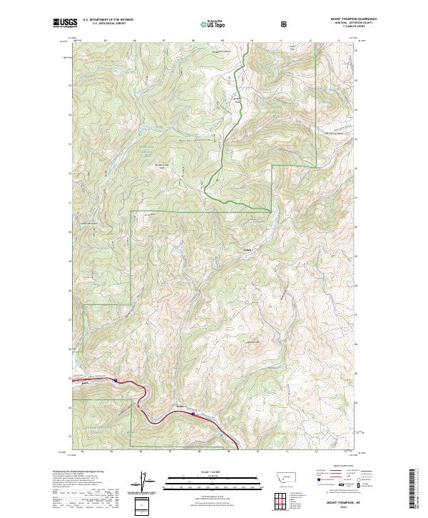 USGS Topographic Map – Mount Thompson