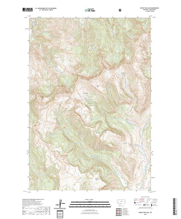 USGS Topographic Map – Mount Wallace