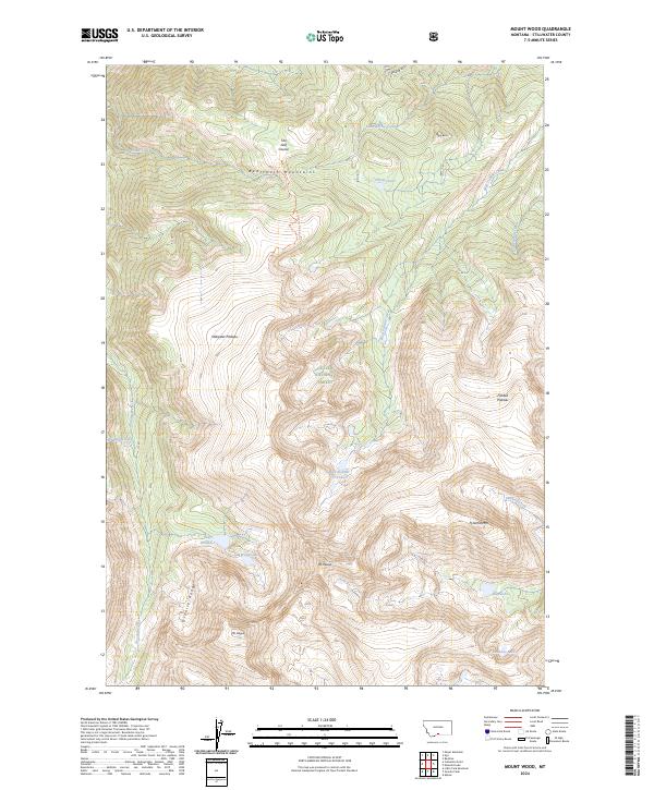 USGS Topographic Map – Mount Wood