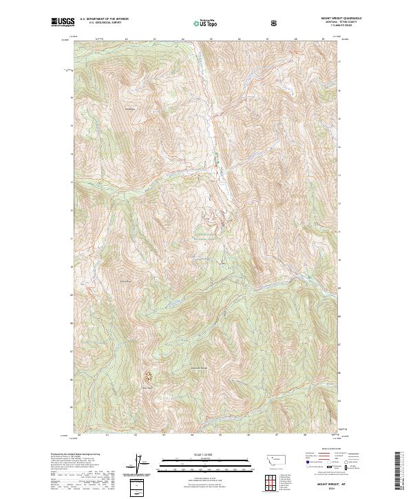 USGS Topographic Map – Mount Wright