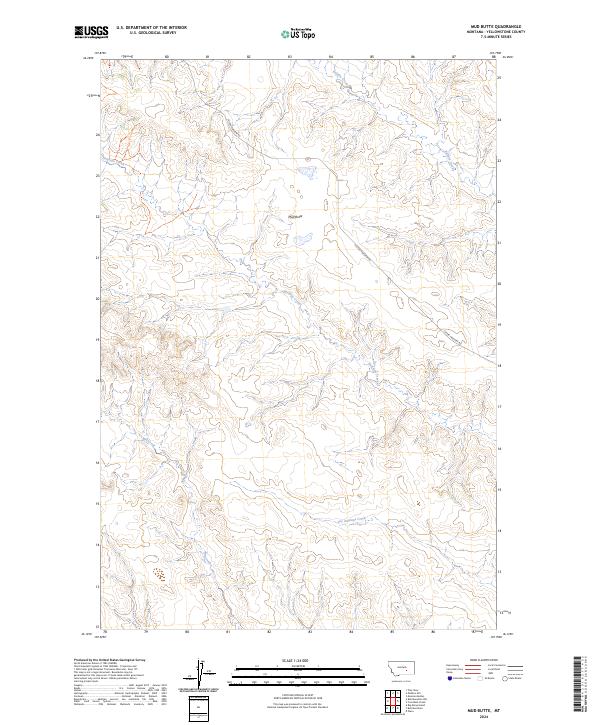 USGS Topographic Map – Mud Butte