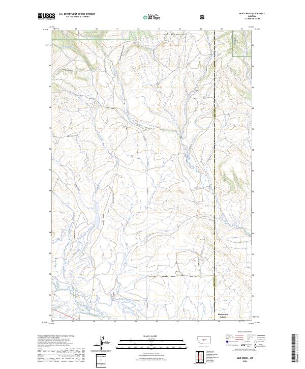 USGS Topographic Map – Mud Creek
