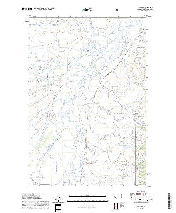 USGS Topographic Map – Mud Lake