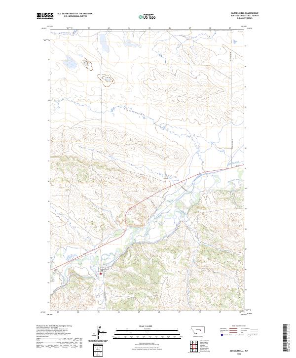 USGS Topographic Map – Musselshell