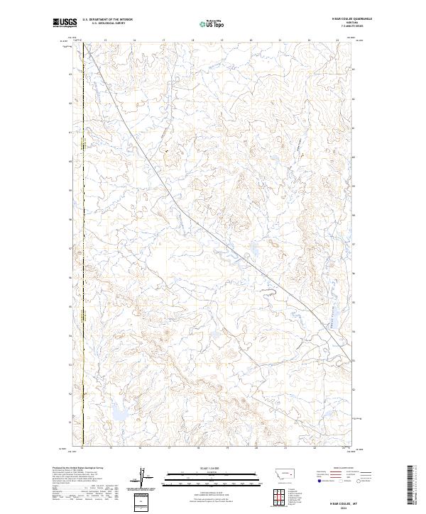 USGS Topographic Map – N Bar Coulee
