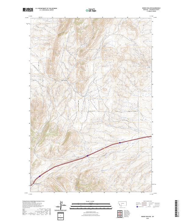USGS Topographic Map – Negro Hollow