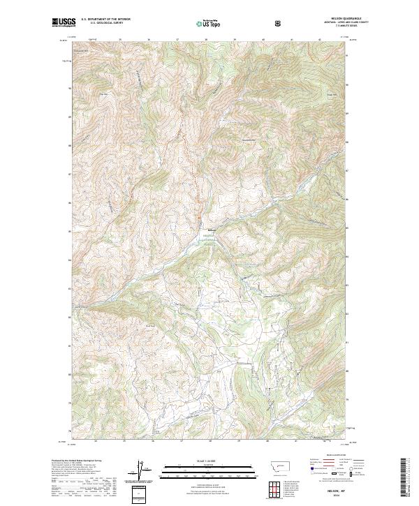USGS Topographic Map – Nelson