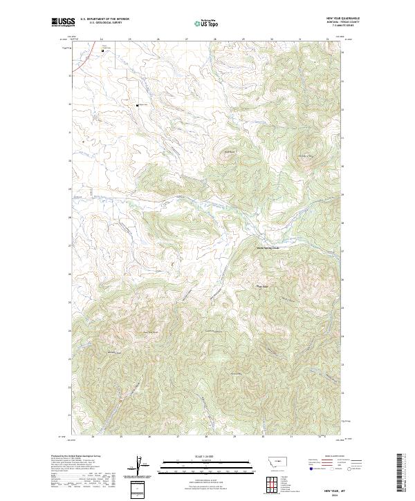 USGS Topographic Map – New Year