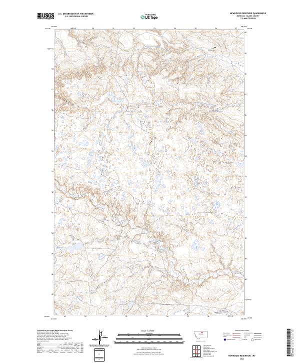 USGS Topographic Map – Newhouse Reservoir