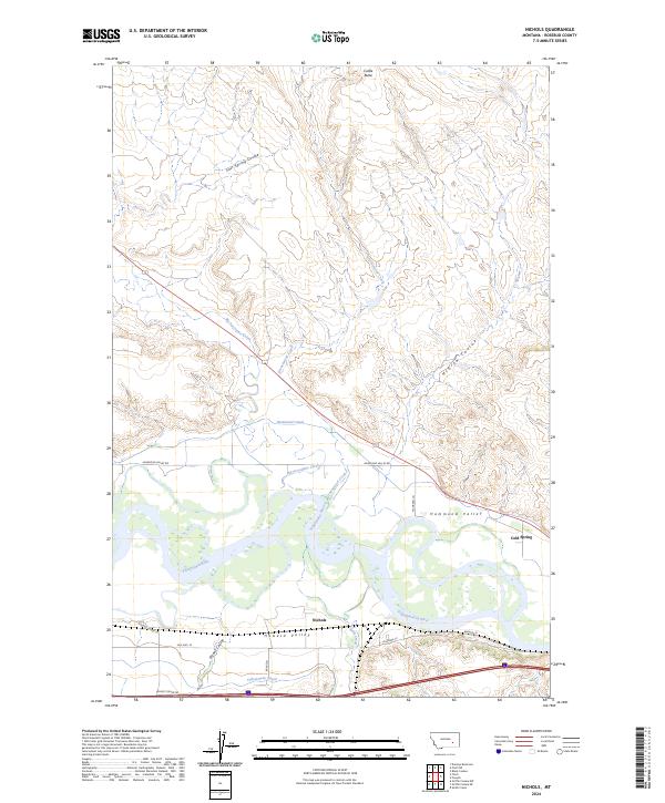 USGS Topographic Map – Nichols