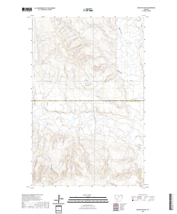 USGS Topographic Map – Nielsen Coulee
