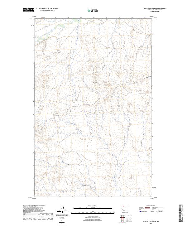 USGS Topographic Map – Nightshoot Coulee