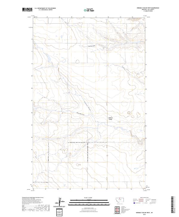 USGS Topographic Map – Ninemile Coulee West