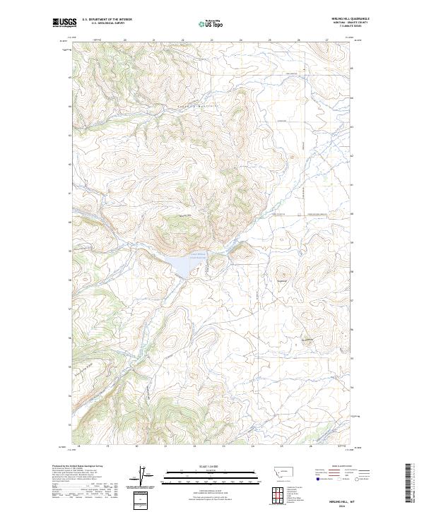 USGS Topographic Map – Nirling Hill