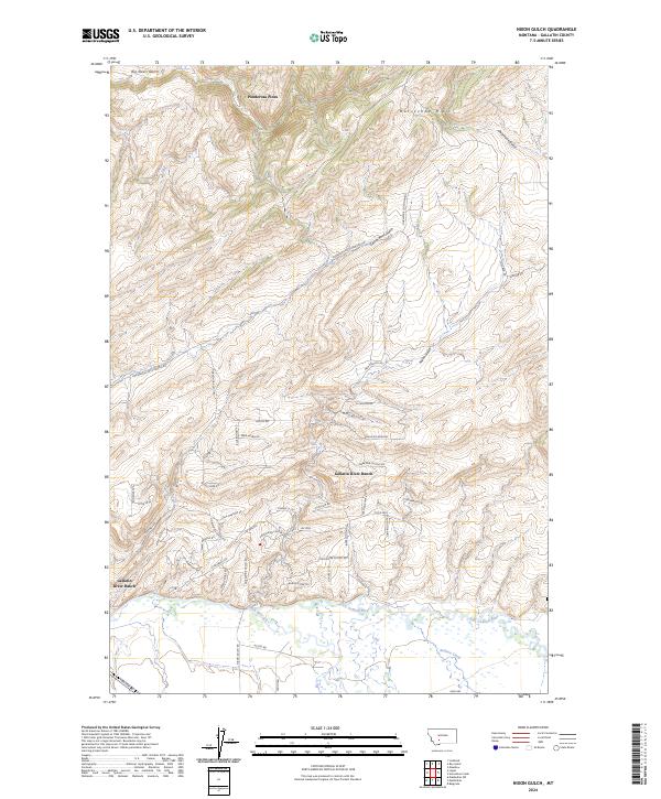 USGS Topographic Map – Nixon Gulch