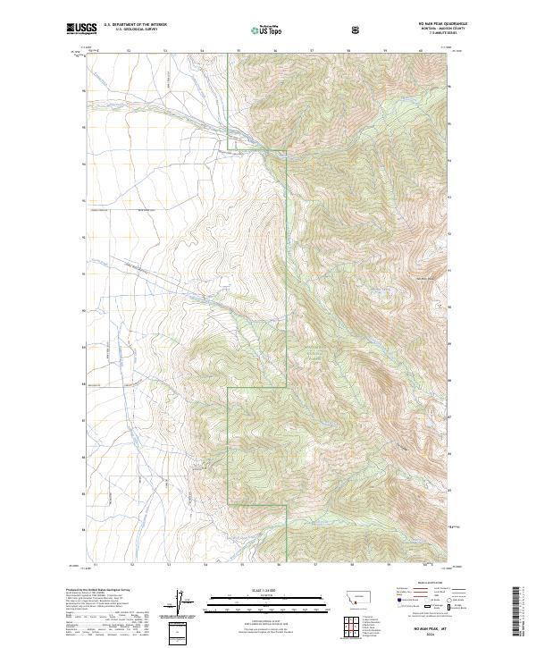 USGS Topographic Map – No Man Peak