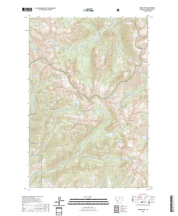 USGS Topographic Map – Noble Peak