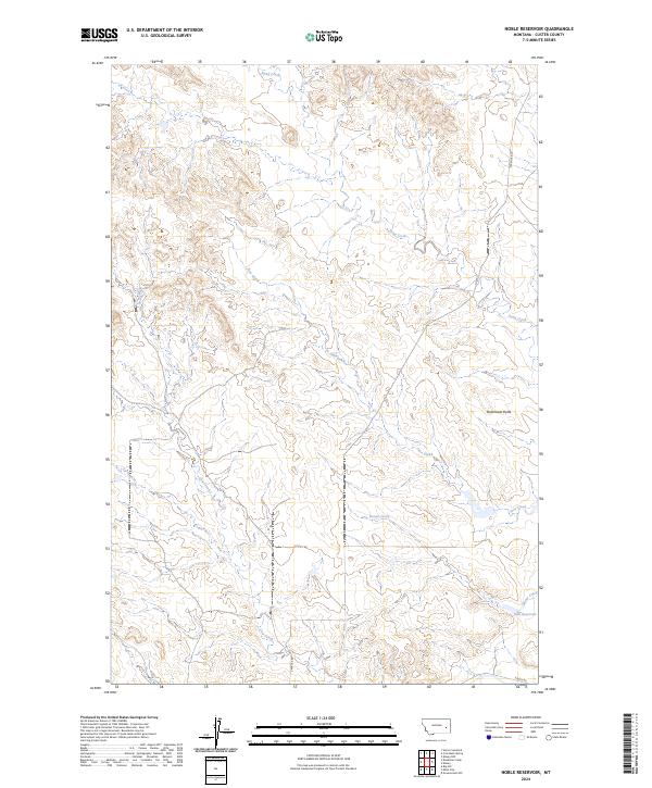USGS Topographic Map – Noble Reservoir