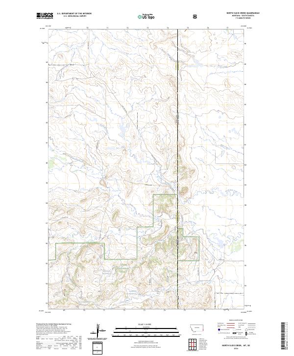 USGS Topographic Map – North Slick Creek
