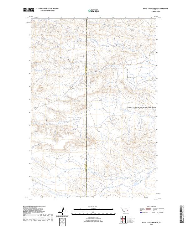 2024 Map of North Telegraph Creek, 2024 Print