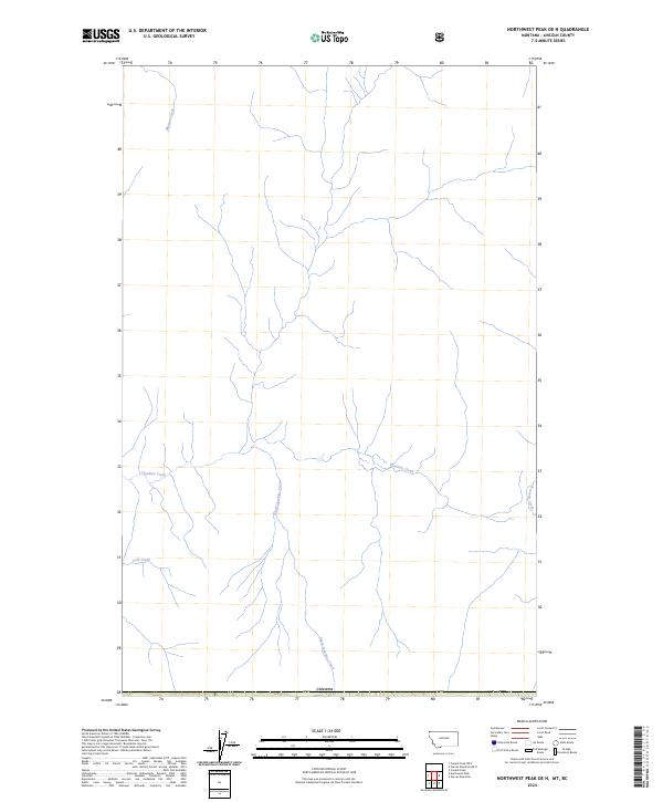 USGS Topographic Map – Northwest Peak OE N