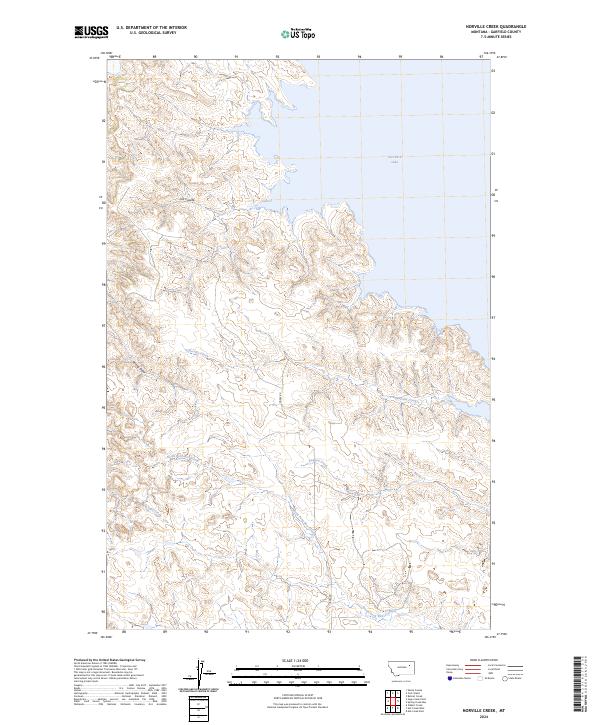 USGS Topographic Map – Norville Creek