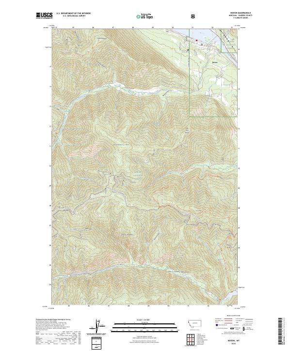 USGS Topographic Map – Noxon