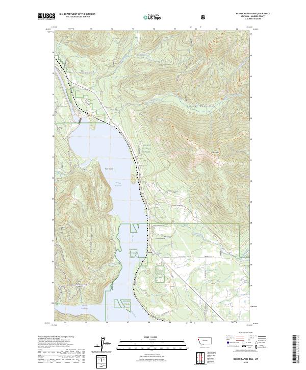 USGS Topographic Map – Noxon Rapids Dam