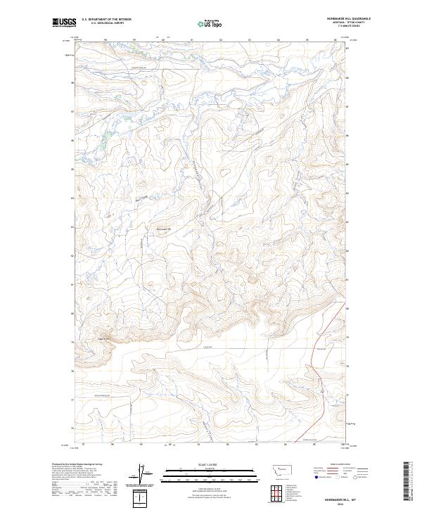 USGS Topographic Map – Nunemaker Hill