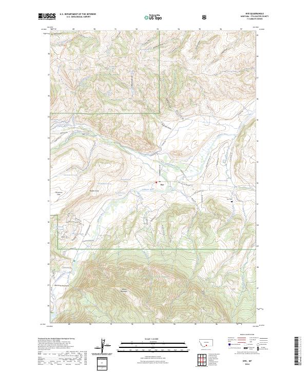 USGS Topographic Map – Nye