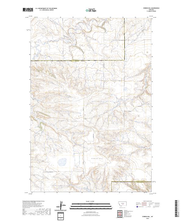 2024 Map of O'Brien Hill, 2024 Print