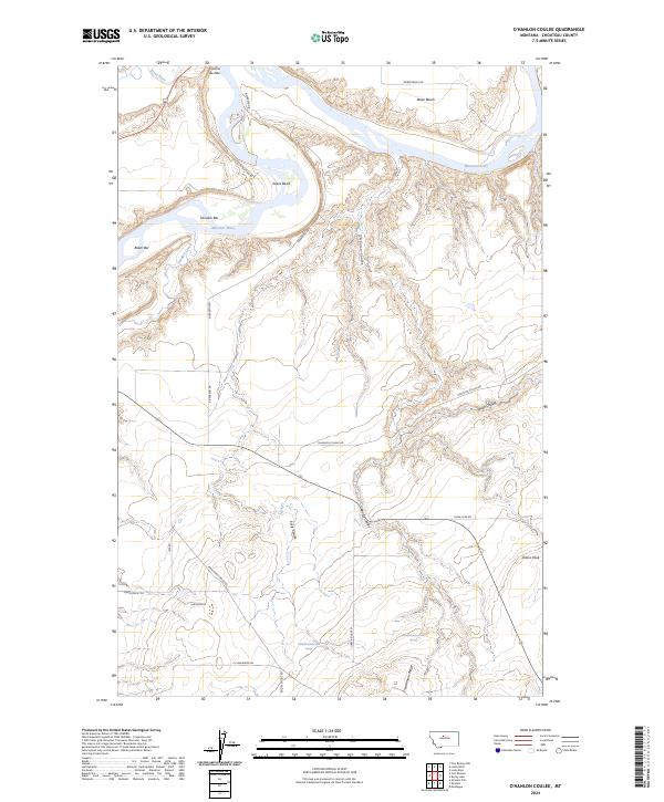 2024 Map of O'Hanlon Coulee, 2024 Print