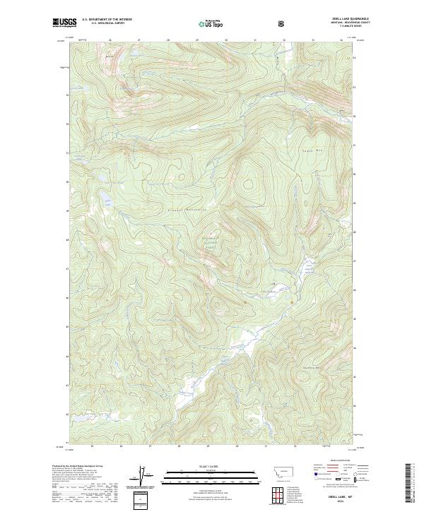 USGS Topographic Map – Odell Lake