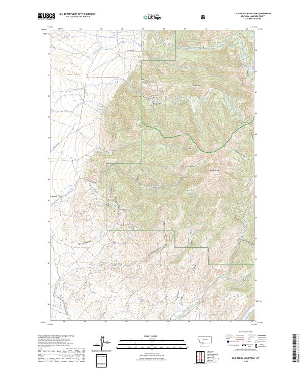 USGS Topographic Map – Old Baldy Mountain