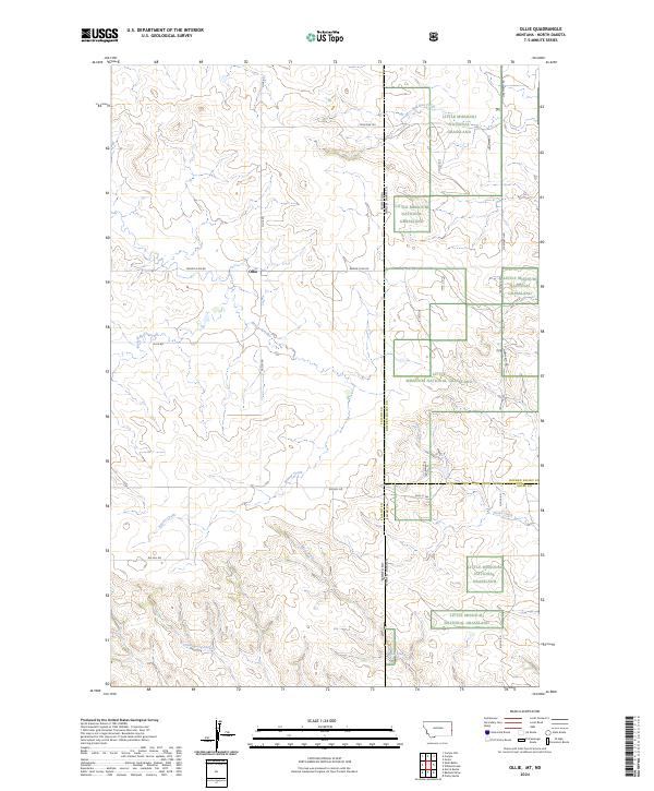 USGS Topographic Map – Ollie