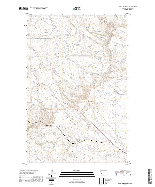 USGS Topographic Map – Olson Coulee South