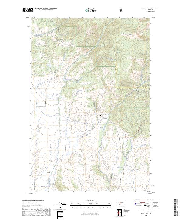USGS Topographic Map – Ophir Creek
