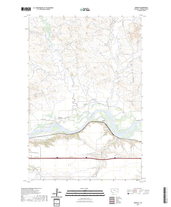 USGS Topographic Map – Orinoco